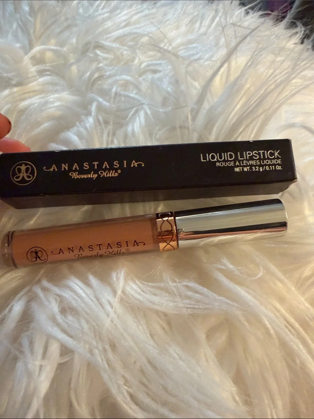 Anastasia Black Liquid Lipstick Box with Gold Lettering